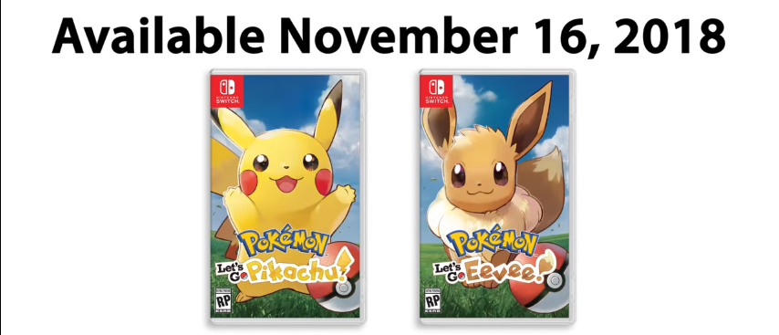 Pokemon Let's Go Pikachu and Let's Go Eevee Announced